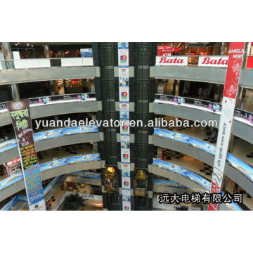 Centre commercial Yuanda ascenseur panoramique